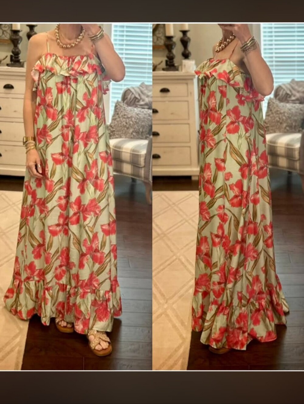 She + Sky Maxi Dress NWT